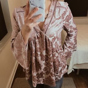 Light Pink Velvet Top